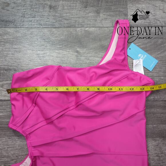 Cupshe One Shoulder Cut Out One Piece Swimsuit Size M - Picture 5 of 7
